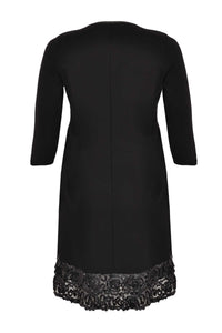 Dress leather roses stroke - black - #3