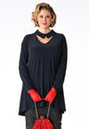 Tunic v-neck collar DOLCE - blue - #1