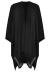 Poncho strass - black 