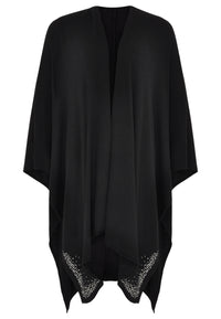 Poncho strass - black - #1