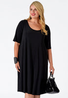 Dress A-line DOLCE - black  - #1