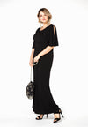 Dress long cold shoulder DOLCE - black - #1