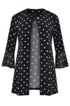 Jacket frill cuff DOTS - blue - #4