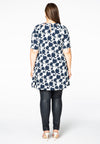 Tunic wide bottom CLAUDIA - white - #3