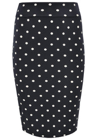 Skirt tube DOTS - blue - #4