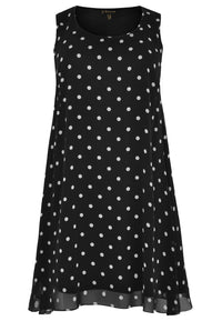 Dress sleeveless DOTS - black - #4