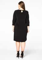 Dress buttoned frill DOLCE - black  - #3