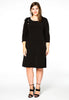 Dress buttoned frill DOLCE - black  - #2