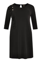 Dress buttoned frill DOLCE - black  - #4