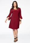 Dress DOLCE circle sleeve - red - #1