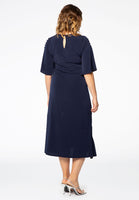 Dress asymmetric frill DOLCE - blue - #3