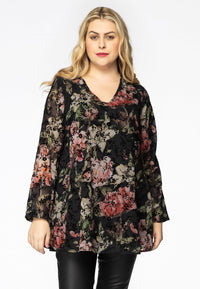 Tunic FLOWER FLOCK - black - #1