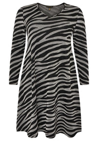 Dress lurex ZEBRA - black - #4