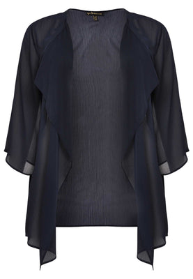 Blouse-jacket VOILE - blue - #4