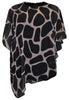 Tunic asymmetric GIRAFFE - brown - #4