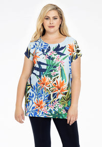 Shirt wide BOTANIC - blue - #1