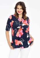 Tunic A-line pearls LILY - blue - #1