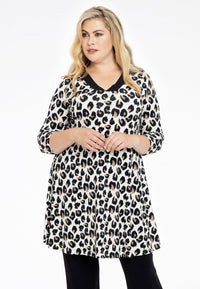 Tunic wide bottom FELINE - brown - #1