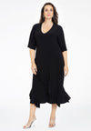 Dress ruffled DOLCE - black - #1