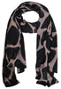 Scarf GIRAFFE - brown