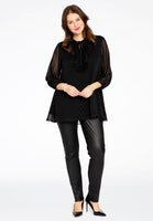 Tunic frill neck PONPON - black  - #2