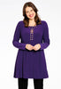 Tunic wide bottom studs DOLCE - purple 