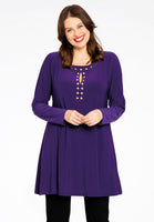 Tunic wide bottom studs DOLCE - purple  - #1