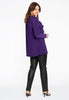 Tunic flare ruffled V-neck DOLCE - purple  - #3