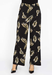 Trousers wide PALM - black - #1