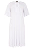 Dress frilled sleeves DOLCE - white  - #4