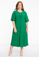 Dress frilled sleeves DOLCE - green  - #2