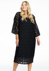 Dress wide CIRCLE - black 