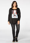 Tunic Big eyes flare - black - #1