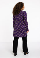 Tunic wide bottom FOULARD - purple  - #3