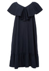 Dress swing ruffles SOFT COTTON - blue - #1