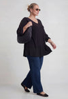 Tunic wide bottom UNI DOLCE - black 