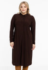 Chemisier midi dolce - marron