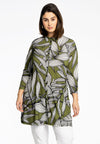 Blouse BATIK LEAVES - green 