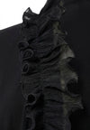 Cardigan long frill UNI DOLCE - black - #3