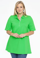 Polo shirt flare - green  - #1