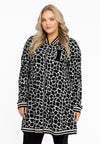 Cardi Jacket wide bottom GIRAFFE - black 