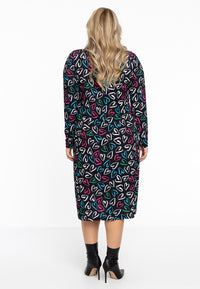 Blouse midi HEARTS - black - #3