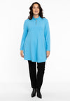 Tunic wide bottom DIAGONAL - light blue