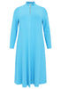 Dress standing collar DIAGONAL - light blue - #4