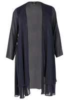 Cardigan long double front VOILE - blue - #4