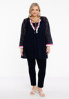 Tunic pom-pom LACE - blue