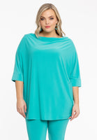 Shirt kimono sleeve DOLCE - turquoise - #1