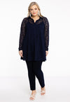 Blouse LACE - blue