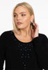 Tunic wide bottom strass DOLCE - black  - #5