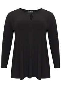 Tunic flare front slit DOLCE - black - #4